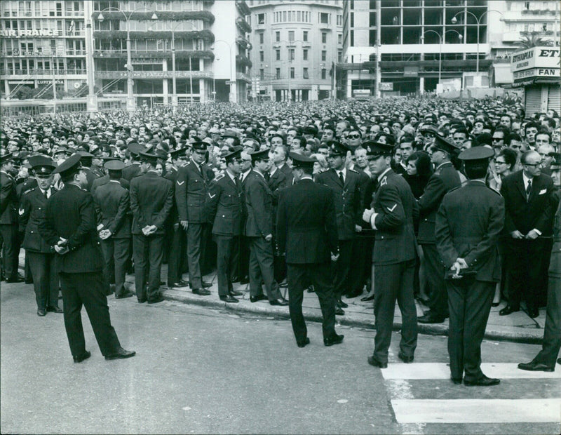 Ethiopian Airlines funeral ceremony - Vintage Photograph