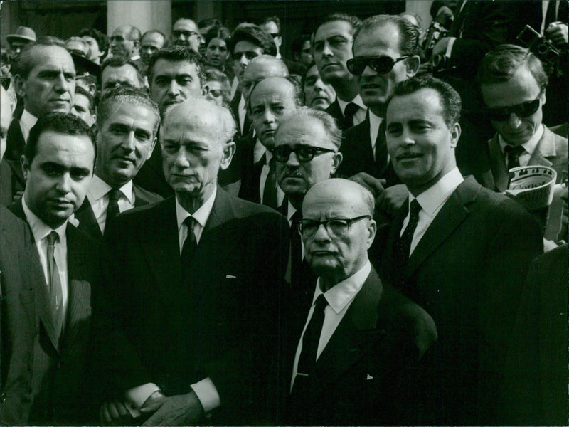 Funeral of G. Papandreous in AD Hellas - Vintage Photograph