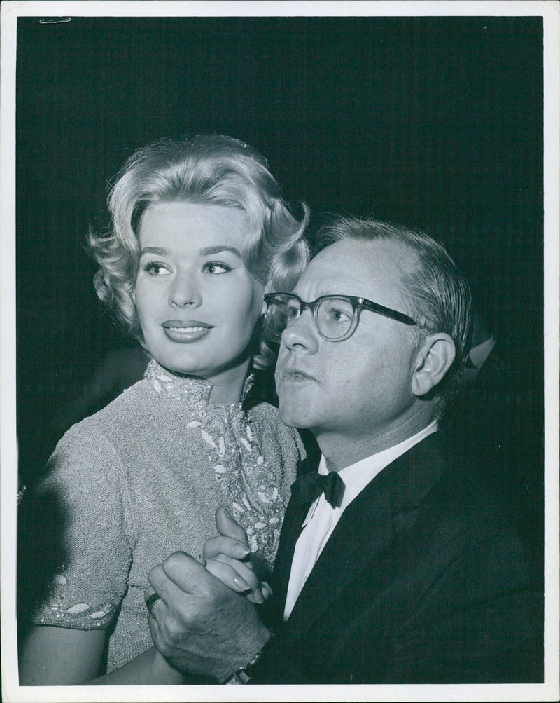 Mickey Rooney and his wife at the Directors Guild of America awards dinner - Vintage Photograph