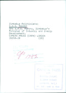 S.H.S. Makony, Zimbabwe's Minister of Industry and Energy Development - Vintage Photograph