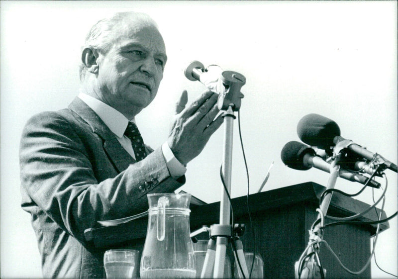 JAAP MARAIS OPS Jaap Marais, Leader of the Right-wing Afrikaaner nationalist party, Herstigte Nasionale Party (HNP) - Vintage Photograph