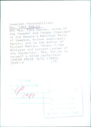 Mrs. Edna Manley, Jamaican Personalities - Vintage Photograph