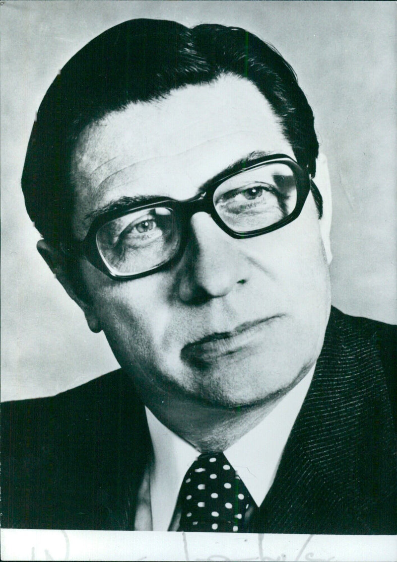 Prof. Dr. Werner Maihofer, West Germany's Minister of the Interior - Vintage Photograph