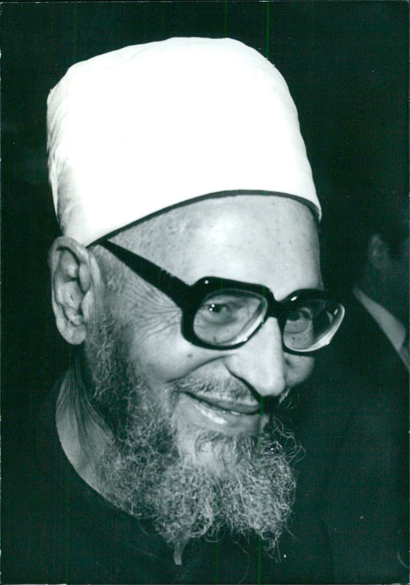 Sheikh Abdel-Halim Mahmoud, Rector of Azhar University in Cairo - Vintage Photograph