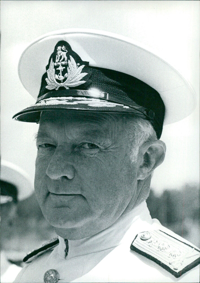 VICE-ADMIRAL JAMES JOHNSON, Chief of the South African Navy - Vintage Photograph