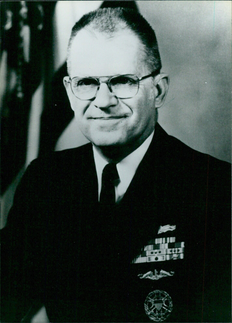 Rear-Admiral John D. Johnson of the U.S. Navy - Vintage Photograph