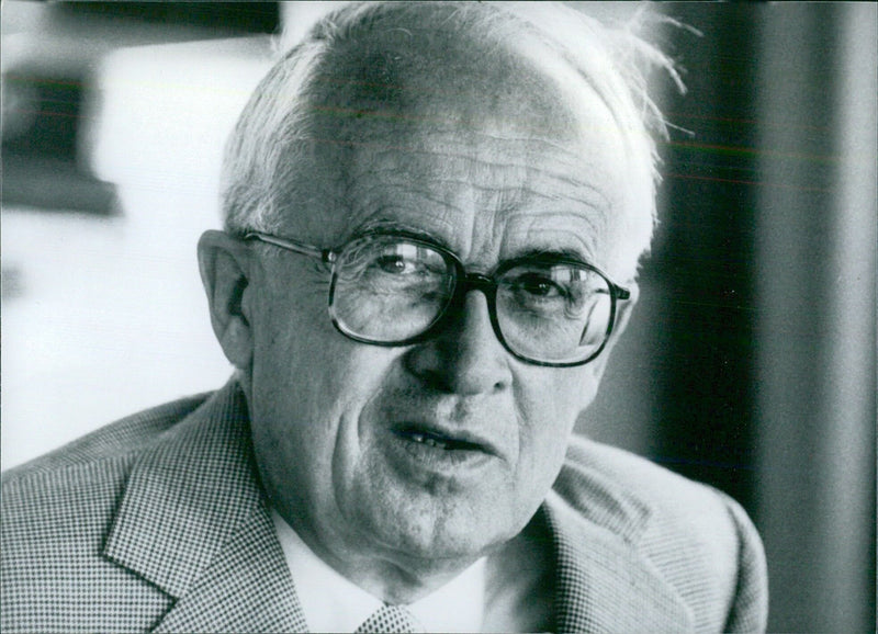 Dr. Ludwig Bolkow, Former Chairman of Messerschmidt-Bolkow-Blohm (MMB) GmbH - Vintage Photograph