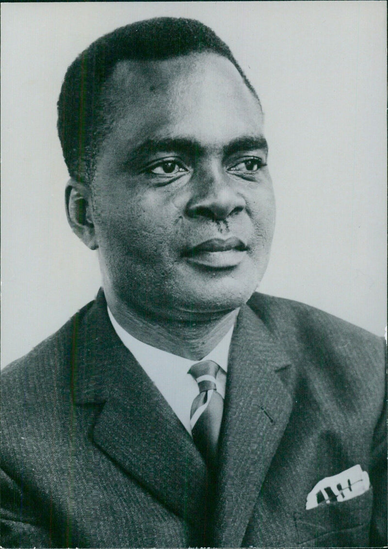 JEAN BOLIKANGO, Minister of Public Works in the government set up by Joseph Mobutu - Vintage Photograph