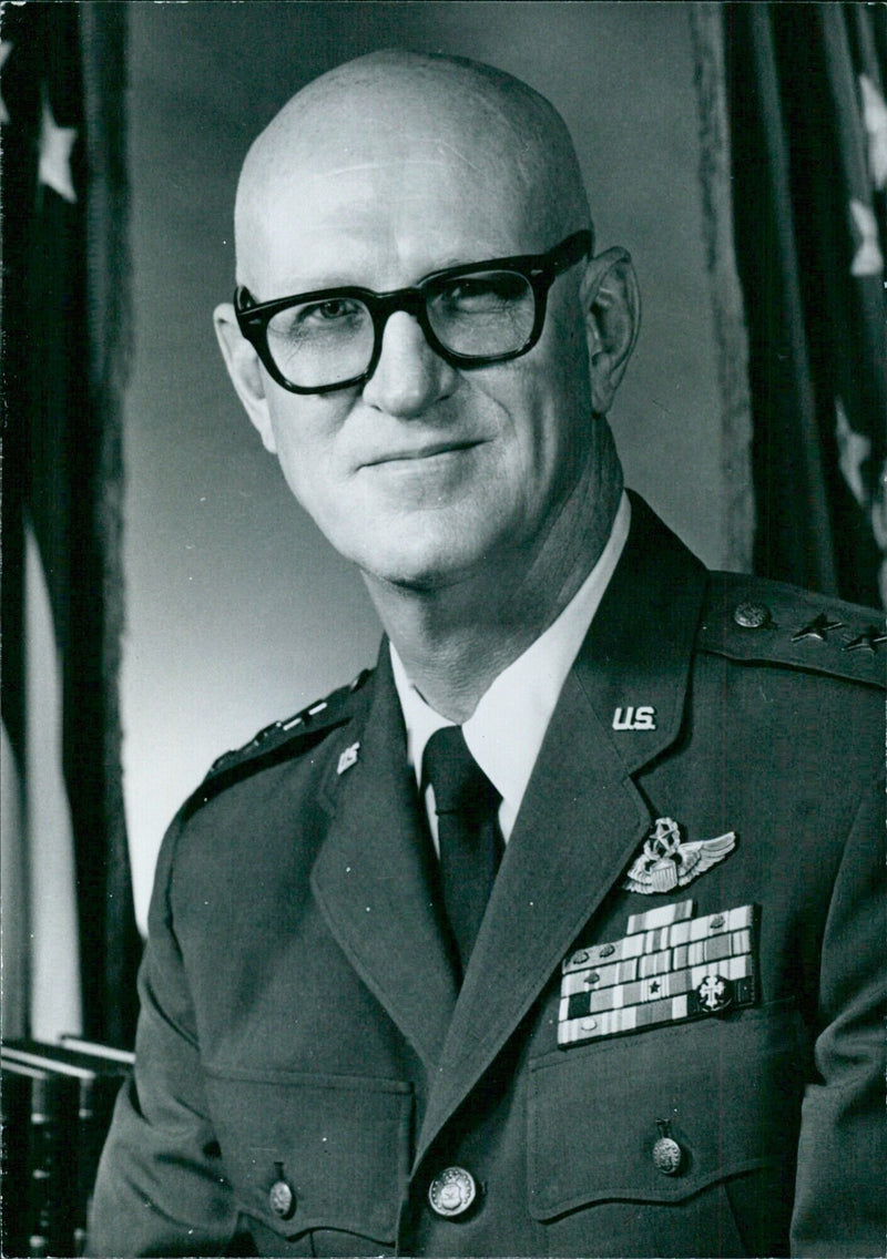 U.S. Service Chief Lt.-Gen. Warren D. Johnson - Vintage Photograph