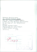 DR. EDWARD FENECH ADAMI OPS - Vintage Photograph