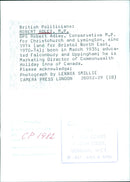 British Politician Robert Adley, M.P. - Vintage Photograph