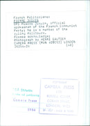 Pierre Juquin, official spokesman of the French Communist Party - Vintage Photograph