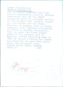 Andreas Papandreou, Prime Minister of Greece - Vintage Photograph