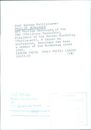 Phillip Jenninger, President of the German Bundestag - Vintage Photograph