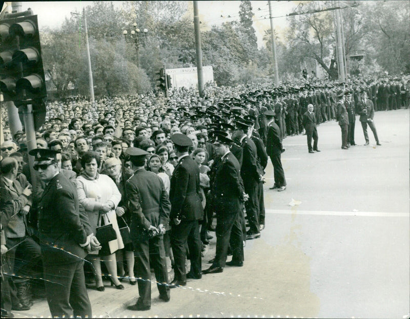 Burial of G. Papandreou in Japan featured in International Magazine Serile (IMS) - Vintage Photograph