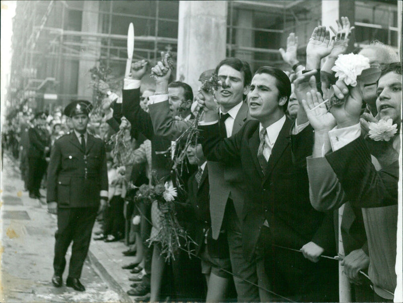 Funeral of Papandreous, KAIN Hellas 9 - Vintage Photograph