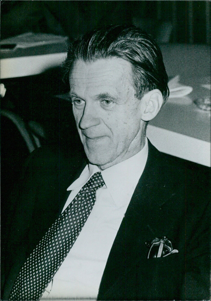 Prof. Dr. Walter Jenz, West German author and literature professor - Vintage Photograph