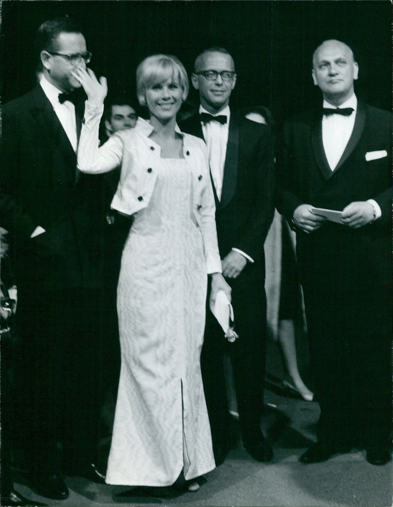 Visitors at the Cannes International Magazine Festival, 1966 - Vintage Photograph