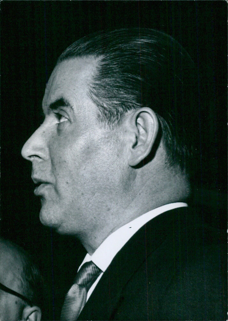 DR. GERHARD SCHROEDER, Minister of the Interior in the Government of Dr. Adenauer - Vintage Photograph