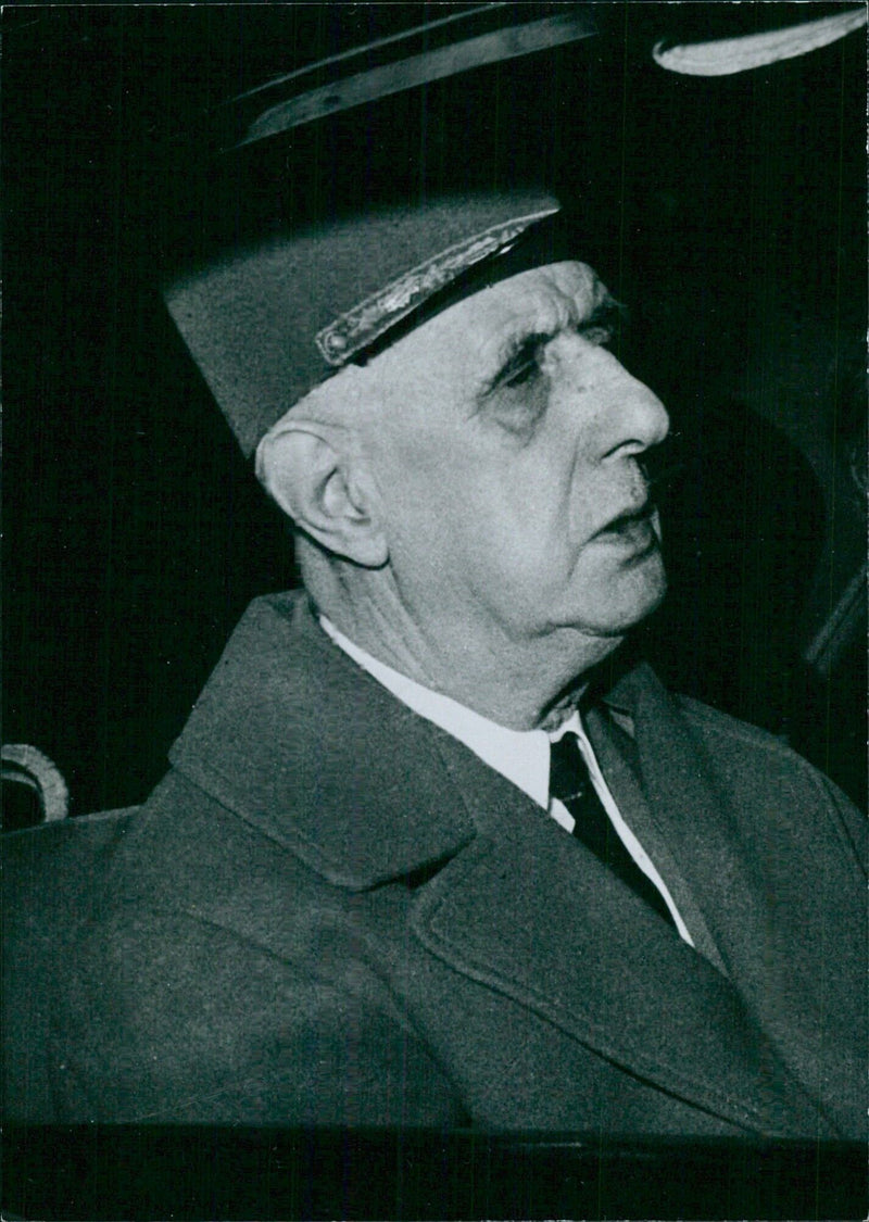 General Charles de Gaulle, President of the French Republic - Vintage Photograph