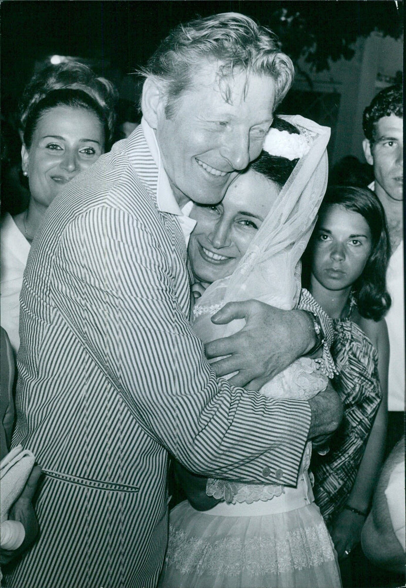 Danny Kaye and unknown person - Vintage Photograph