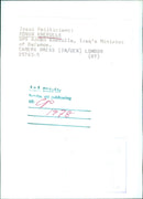 Adnan Kherulla, Iraq's Minister of Defence - Vintage Photograph