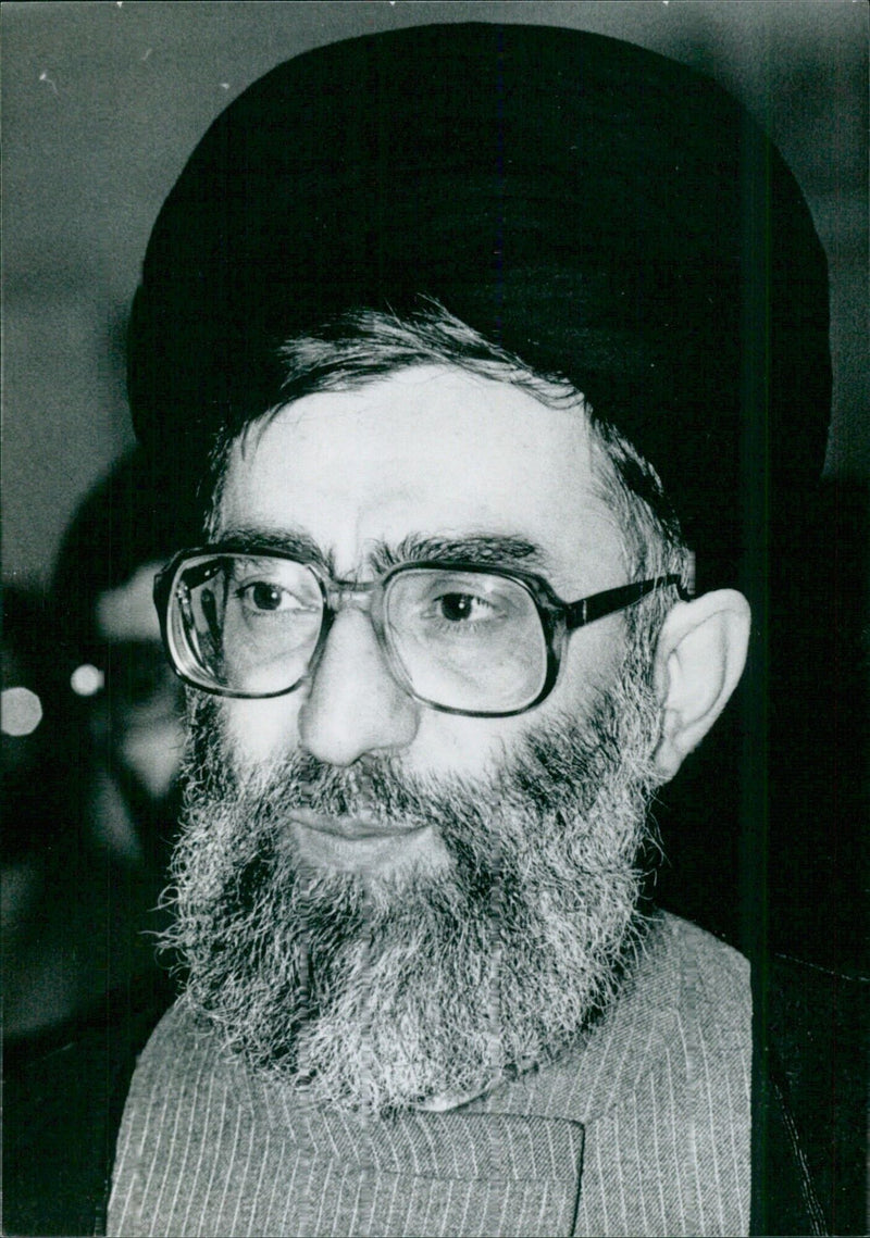 Hojatoleslam Ali Khamnei, Iranian Politician - Vintage Photograph