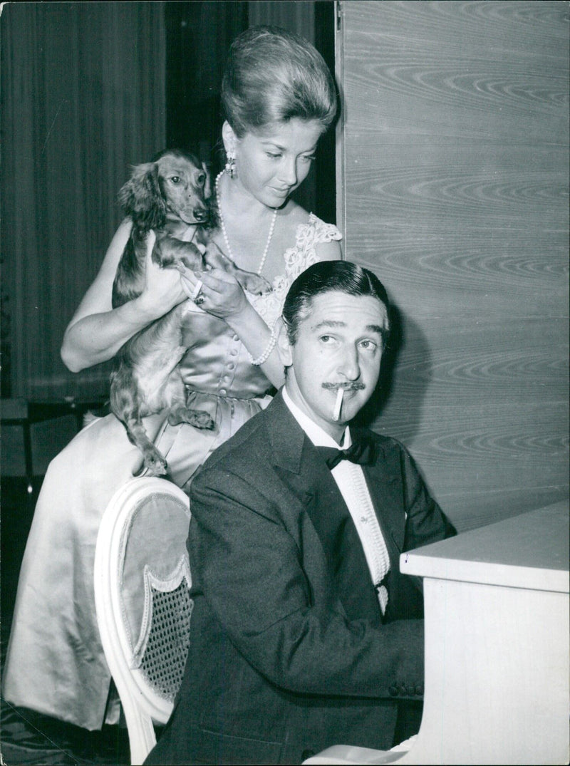 Fabiolo and Margit Olson at the International Festival of Cinema in Venice - Vintage Photograph