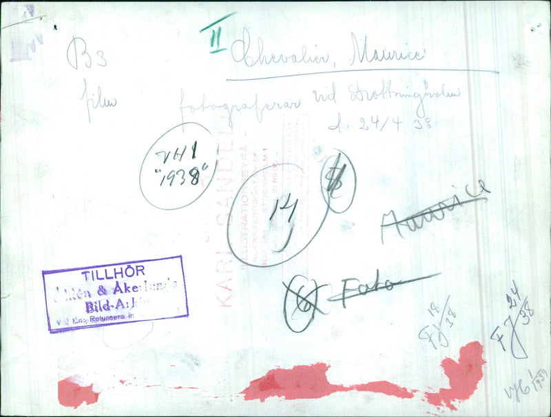 B3 files 11 Chivalion, Maurice being photographed at Strottninghohen on April 24th, 1938, belonging to the image archive of Men & Akelane's Bild-A. - Vintage Photograph