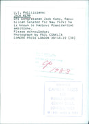 U.S. Politicians: JACK KEMP OPS - Vintage Photograph