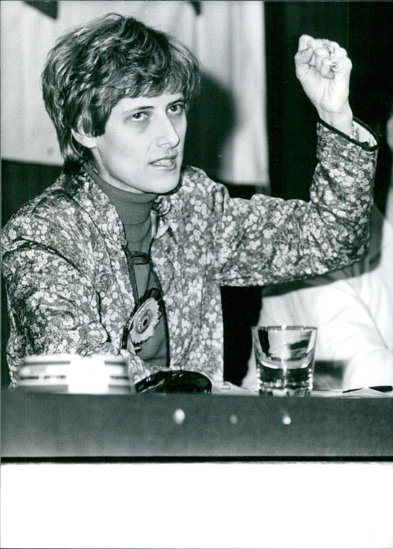 Petra Kelly, Chairman of West Germany's Green Party - Vintage Photograph