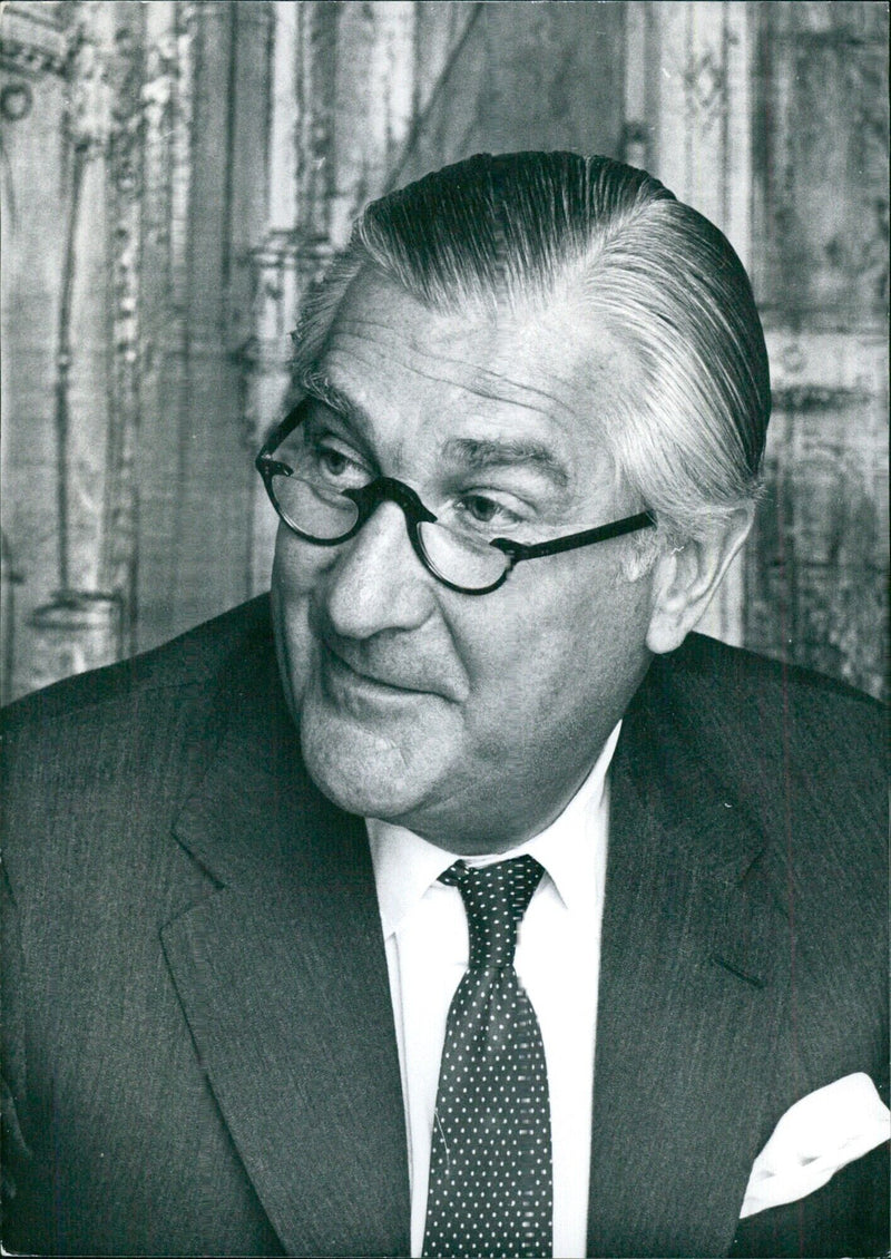 Sir Kenneth Keith, Chairman of Hill Samuel Group Ltd. - Vintage Photograph