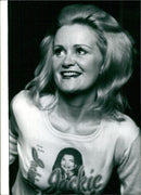 American writer Kitty Kelley and her book "Jackie 0" - Vintage Photograph