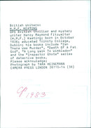 British Writer H.R.F. Keating - Vintage Photograph