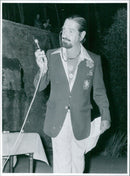 Don Jaime de Hover as charming lecturer - Vintage Photograph