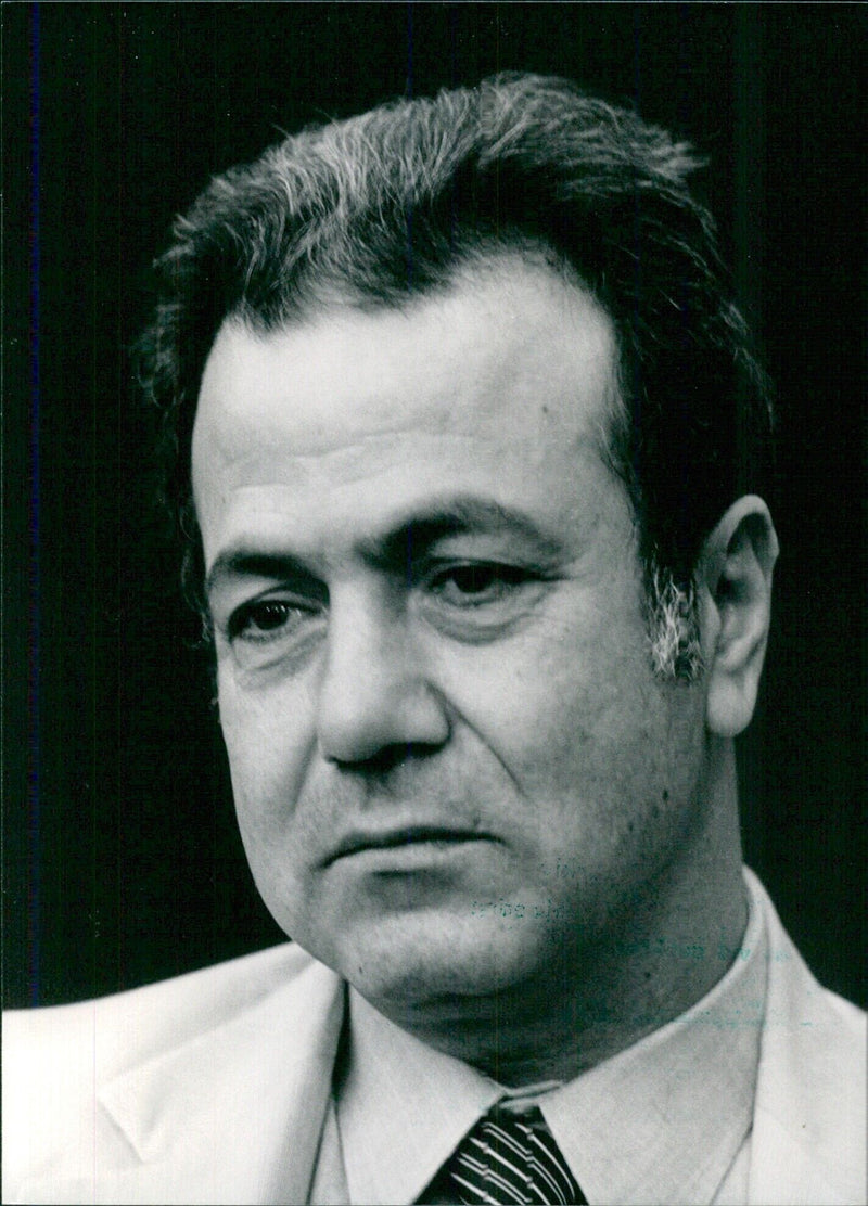 FAROUK KHADDOUMI, Head of the Political Department of the Palestine Liberation Organisation (PLO) - Vintage Photograph