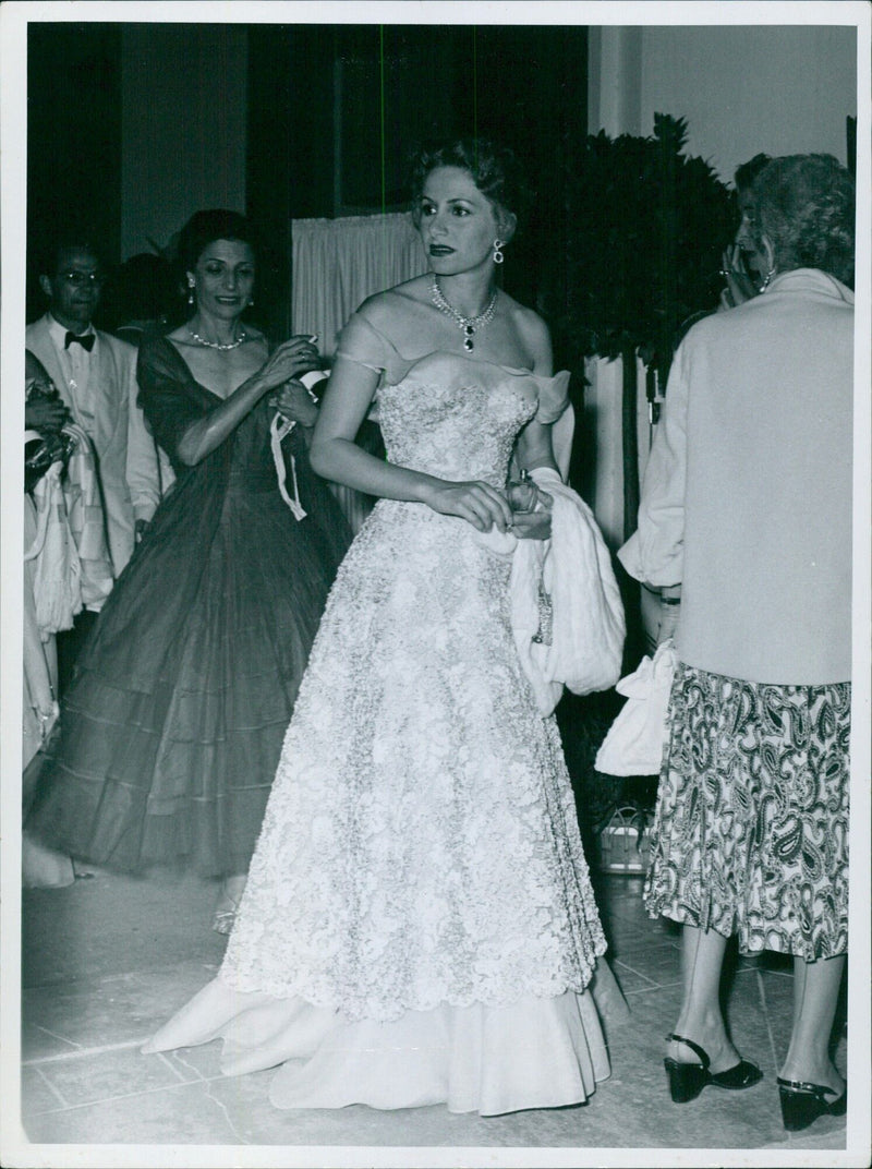 Mrs Tina Onassis leaving Monte Carlo - Vintage Photograph