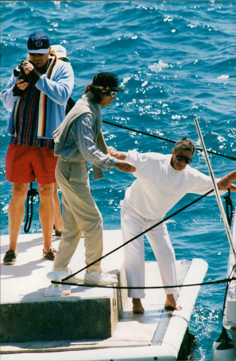 Mick Jagger at Eden Roc in May 1996 - Vintage Photograph