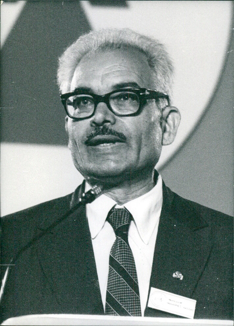 Prof. Mohammed Kassas, President of the International Union for Conservation of Nature and Natural Resources - Vintage Photograph