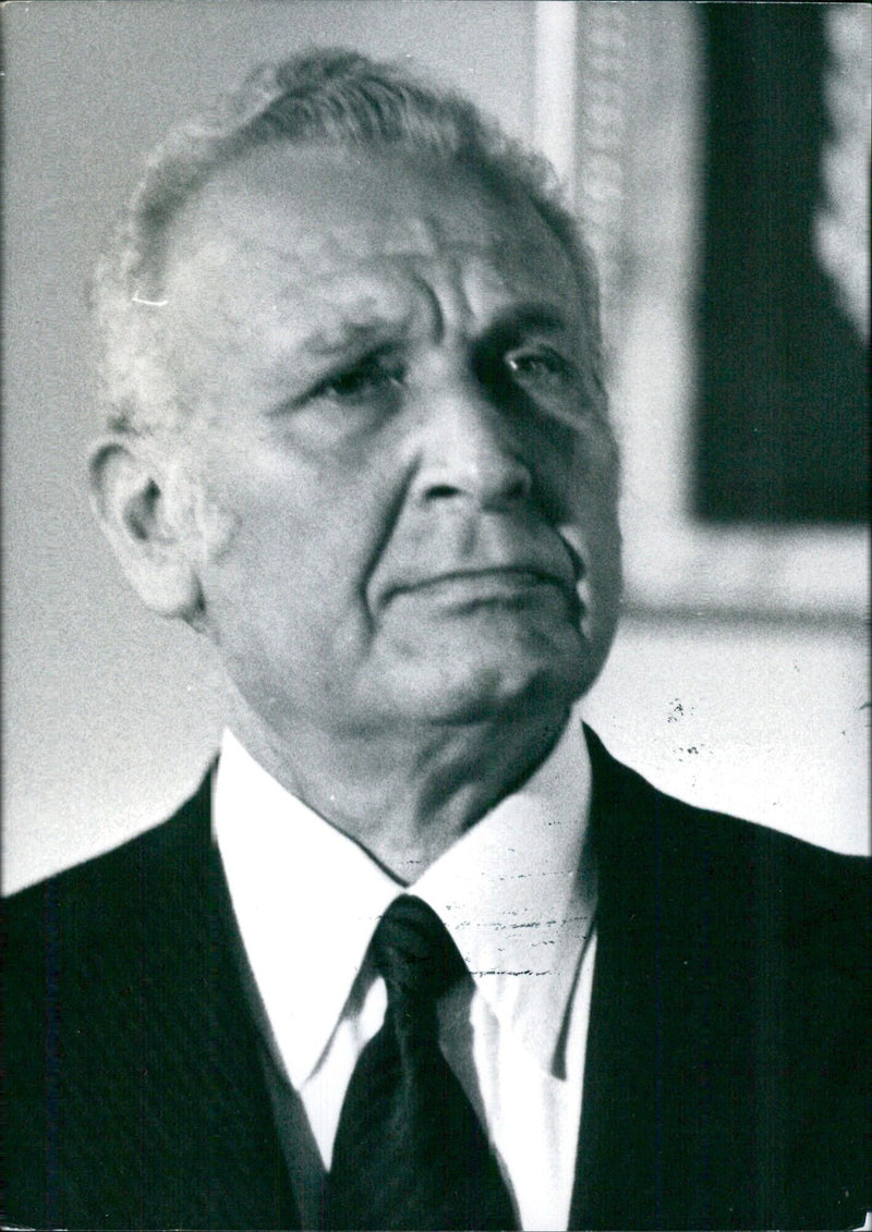 President Katzir of Israel - Vintage Photograph