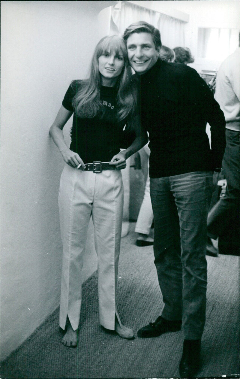 Birgitta Lauf and Gunther Sachs at Mac N, 1965 - Vintage Photograph