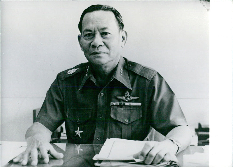 Air Chief Marshal Panieng Kantaret, Commander-in-Chief of the Thai Royal Air Force - Vintage Photograph