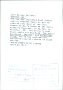 Hermann Kant, President of the East German Writer's Union - Vintage Photograph