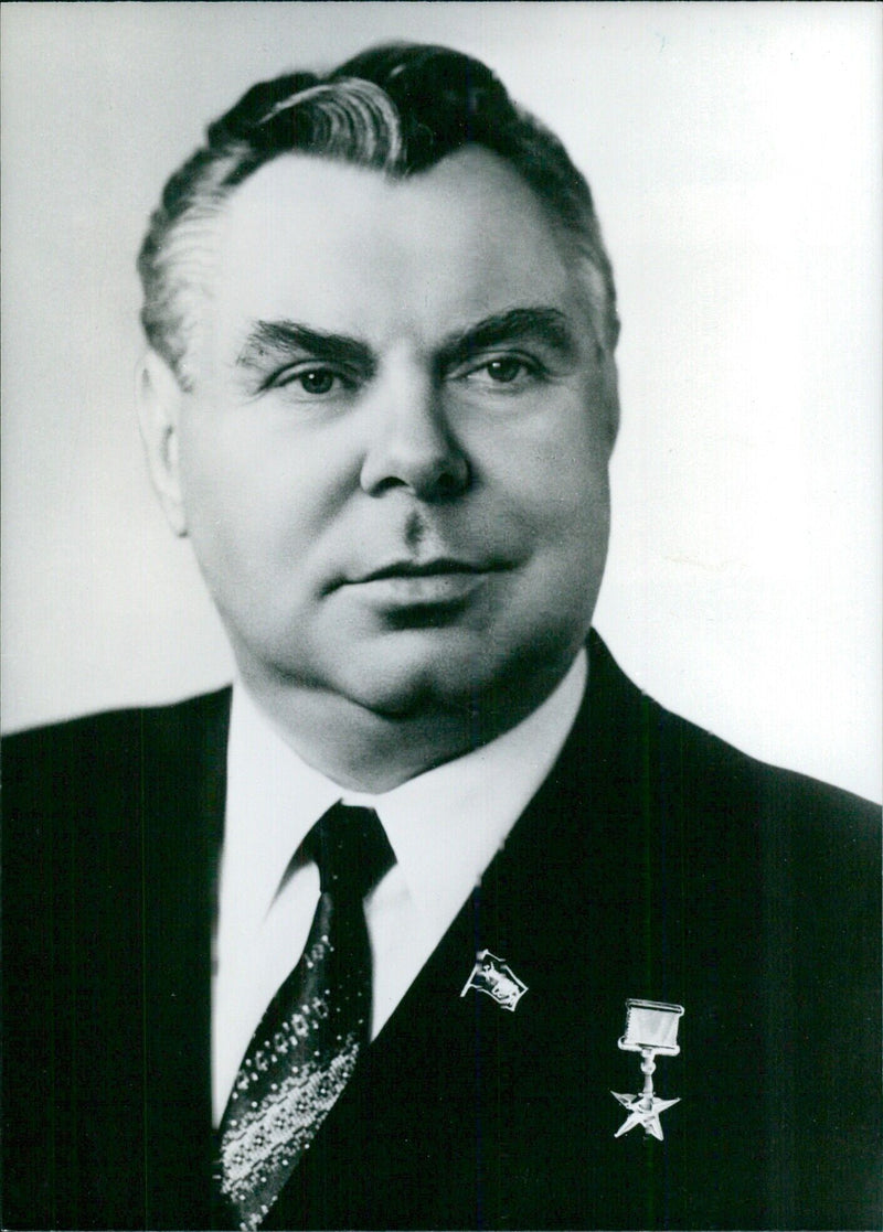 Ivan V. Kapitonov, Secretary of the Central Committee of the Soviet Communist Party - Vintage Photograph