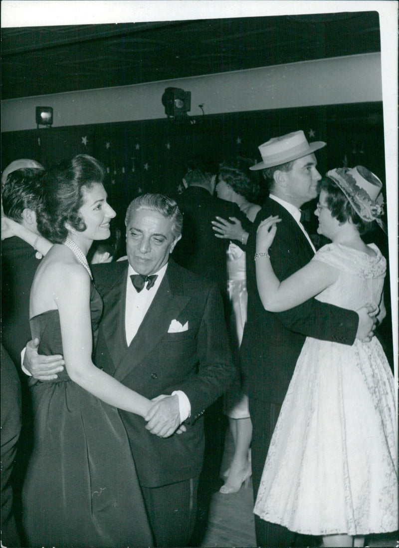 Gala Night in Monte Carlo with Aristotle Onassis and Maria Callas - Vintage Photograph