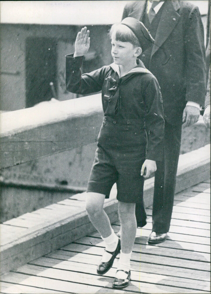 The future marriage of King Baudouin - Vintage Photograph