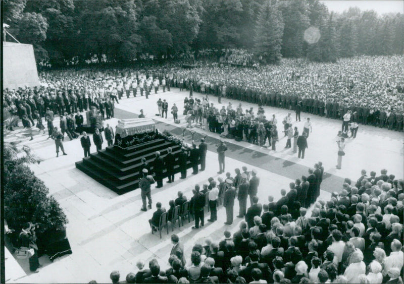 State Funeral for Janos Kadar - Vintage Photograph