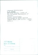 Elie Karami, Leader of the Christian Phalangists of Lebanon - Vintage Photograph