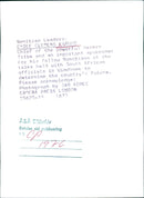 Namibian Chief Clemens Kapuud at Talks with South African Officials - Vintage Photograph