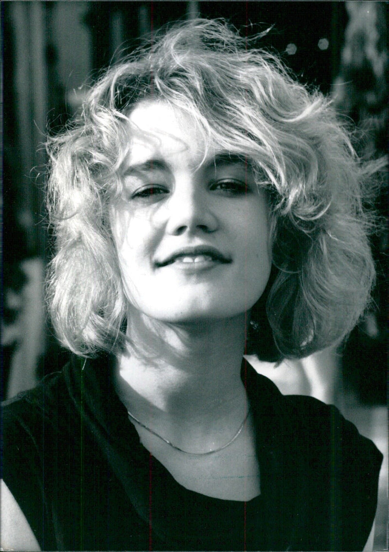 British Actresses: EMILY LLOYD OPS school girl Emily Lloyd who stars in the 1987 film, "Wish You Were Here" - Vintage Photograph